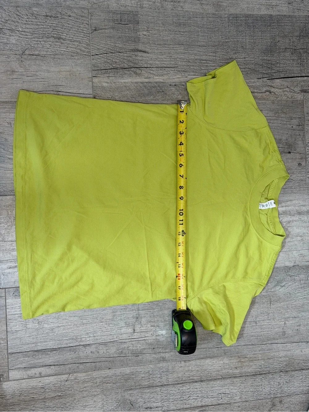 lululemon athletica All Yours Chartreuse Pima Cotton Short Sleeve Crew Tee